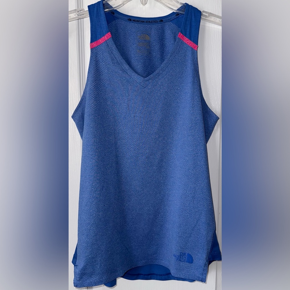 The North Face FlashDry Sleeveless Tank Top Blue Athletic Size S